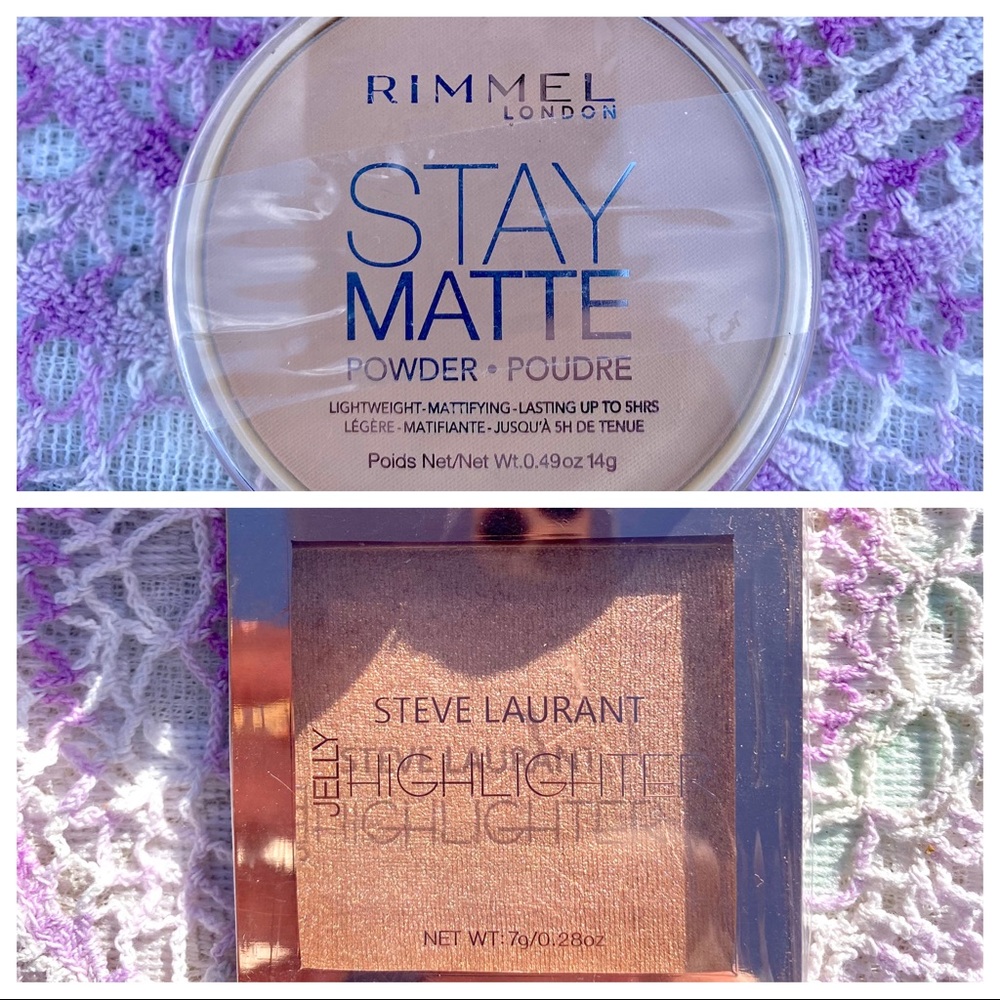 2Pc Set STEVE LAURANT JELLY HIGHLIGHTER Prosecco & Rimmel STAY MATTE 004 - Picture 10 of 16
